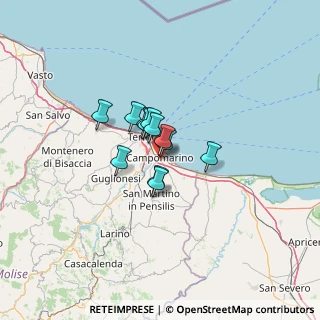 Mappa Via Sicilia, 86042 Campomarino CB, Italia (7.29167)