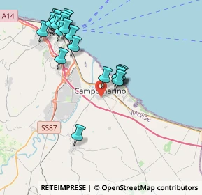 Mappa Via Sicilia, 86042 Campomarino CB, Italia (4.4305)