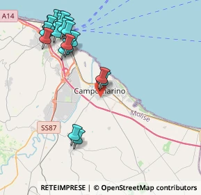 Mappa Via Sicilia, 86042 Campomarino CB, Italia (5.107)