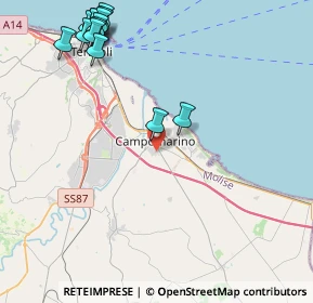 Mappa Via Sicilia, 86042 Campomarino CB, Italia (5.725)