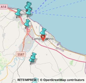 Mappa Via Sicilia, 86042 Campomarino CB, Italia (5.84455)
