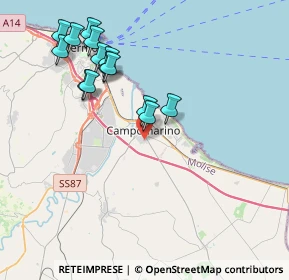 Mappa Via Sicilia, 86042 Campomarino CB, Italia (4.24643)