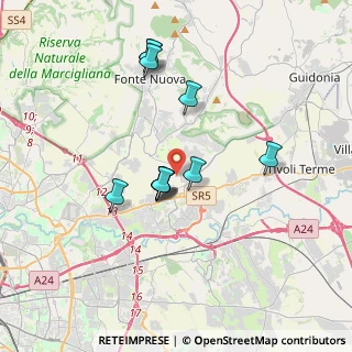 Mappa Via di Marco Simone, 00131 Marco Simone RM, Italia (3.23636)