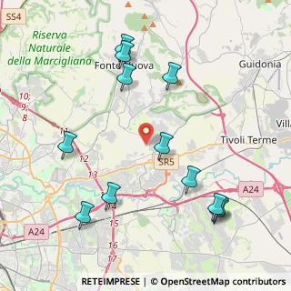 Mappa Via di Marco Simone, 00131 Marco Simone RM, Italia (4.93583)