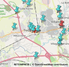 Mappa Via Guido Baccelli, 00011 Tivoli RM, Italia (2.7025)