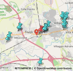 Mappa Via Guido Baccelli, 00011 Tivoli RM, Italia (2.29263)