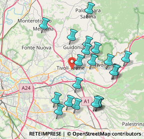 Mappa Via Guido Baccelli, 00011 Tivoli RM, Italia (8.329)