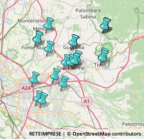 Mappa Via Guido Baccelli, 00011 Tivoli RM, Italia (6.961)