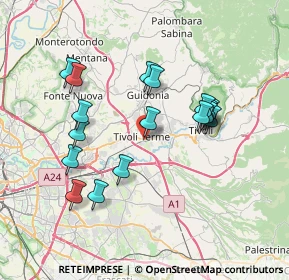 Mappa Via Guido Baccelli, 00011 Tivoli RM, Italia (7.29765)