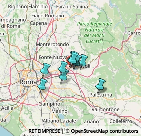 Mappa Via Guido Baccelli, 00011 Tivoli RM, Italia (7.68083)