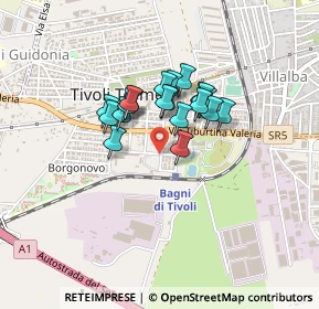 Mappa Via Guido Baccelli, 00011 Tivoli RM, Italia (0.3065)