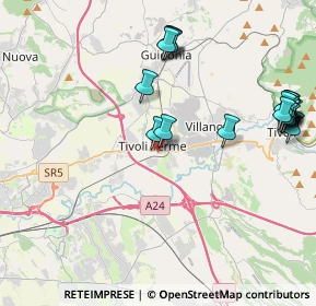 Mappa Via Guido Baccelli, 00011 Tivoli RM, Italia (5.221)
