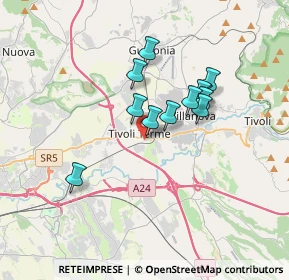 Mappa Via Guido Baccelli, 00011 Tivoli RM, Italia (2.86083)