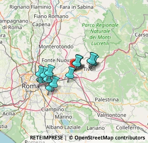 Mappa Via Lago della Regina, 00011 Tivoli RM, Italia (9.59286)