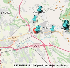 Mappa Via Lago della Regina, 00011 Tivoli RM, Italia (5.555)