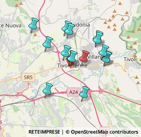 Mappa Via Lago della Regina, 00011 Tivoli RM, Italia (3.19533)