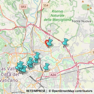 Mappa Via Federico Tozzi, 00137 Roma RM, Italia (5.36)