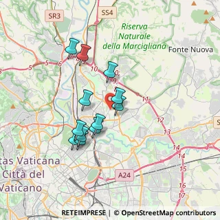 Mappa Via Federico Tozzi, 00137 Roma RM, Italia (3.12167)