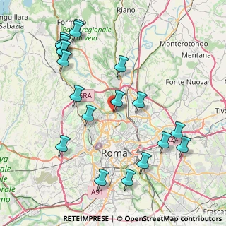 Mappa Via Flaminia vecchia, 00191 Roma RM, Italia (10.081)