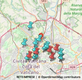 Mappa Via Flaminia vecchia, 00191 Roma RM, Italia (3.783)