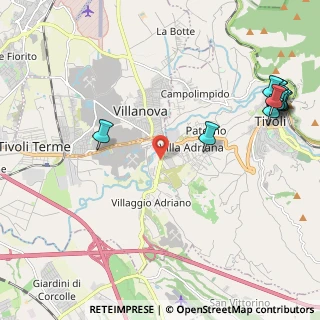 Mappa Tivoli, 00010 Tivoli RM, Italia (3.07273)