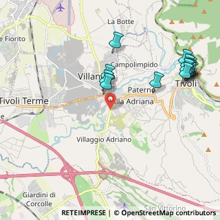 Mappa Tivoli, 00010 Tivoli RM, Italia (2.62286)