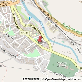 Mappa Via Empolitana, 217, 00019 Tivoli, Roma (Lazio)