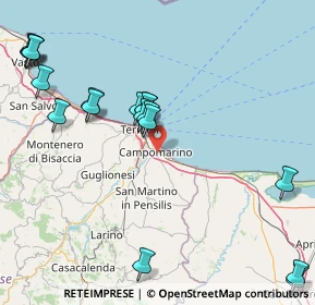 Mappa Via Licausi, 86042 Campomarino CB, Italia (21.28778)