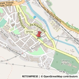 Mappa Via Empolitana, 204, 00019 Tivoli, Roma (Lazio)