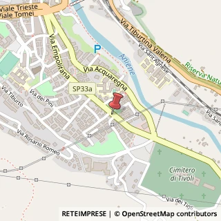 Mappa Via Empolitana, 216, 00019 Tivoli, Roma (Lazio)