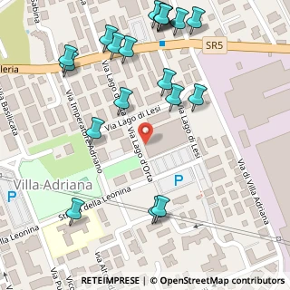 Mappa Via Lago D'Orta, 00010 Tivoli RM, Italia (0.177)