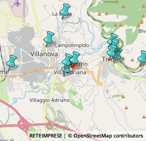 Mappa Via Lago D'Orta, 00010 Tivoli RM, Italia (2.08417)