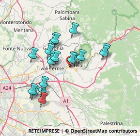 Mappa Via Lago D'Orta, 00010 Tivoli RM, Italia (6.67778)