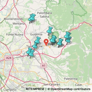 Mappa Via Lago D'Orta, 00010 Tivoli RM, Italia (6.184)