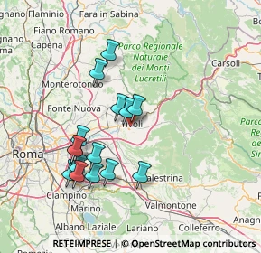 Mappa Via Amelia Treves Segrè, 00019 Tivoli RM, Italia (14.50067)