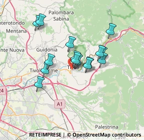 Mappa Via Amelia Treves Segrè, 00019 Tivoli RM, Italia (5.91667)