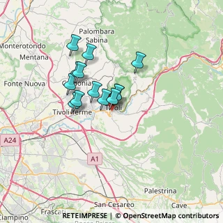 Mappa Via Rodolfo Lanciani, 00019 Tivoli RM, Italia (5.34385)