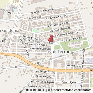 Mappa Via Giovanni Pascoli, 33, 00011 Tivoli, Roma (Lazio)