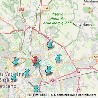 Mappa Via Dario Niccodemi angolo, 00137 Roma RM, Italia (5.40909)