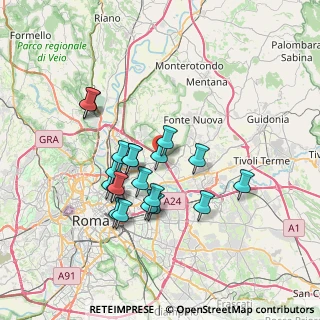 Mappa Via Nomentana, 00131 Roma RM, Italia (6.55)