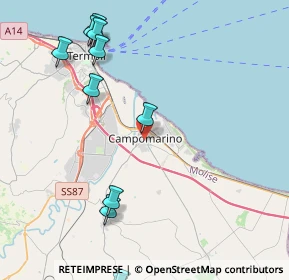 Mappa Via D. Calvitti, 86042 Campomarino CB, Italia (5.73273)