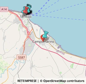 Mappa Via Palmiro Togliatti, 86042 Campomarino CB, Italia (5.56364)