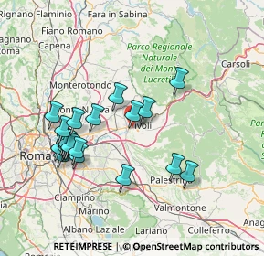 Mappa Via Adriano Imperatore, 00010 Tivoli RM, Italia (15.6215)