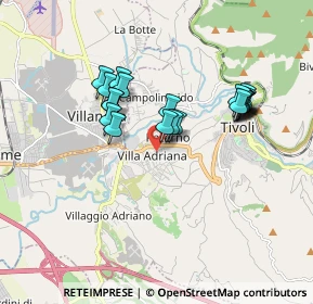 Mappa Via Adriano Imperatore, 00010 Tivoli RM, Italia (1.6235)