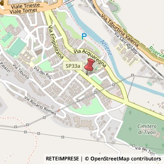 Mappa Via Empolitana, 179, 00019 Tivoli, Roma (Lazio)