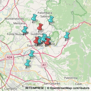 Mappa Via Lago di Annone, 00010 Tivoli RM, Italia (5.34235)