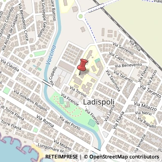 Mappa Via Firenze, 120, 00055 Ladispoli, Roma (Lazio)