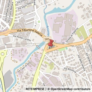 Mappa Via di Pontelucano, 16, 00019 Tivoli, Roma (Lazio)
