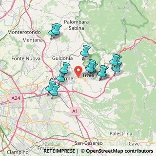 Mappa Via Basilicata, 00010 Tivoli RM, Italia (6.238)