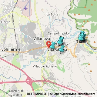 Mappa Ponte Lucano, 00010 Tivoli RM, Italia (2.08091)